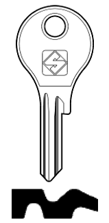 Afbeelding van Silca Cilindersleutel staal MLM2