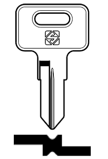 Afbeelding van Silca Cilindersleutel staal MBL1R