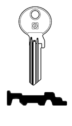 Afbeelding van Silca Cilindersleutel staal NME5