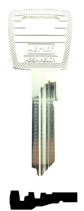 Afbeelding van Nemef Cilindersleutel NF2 profiel