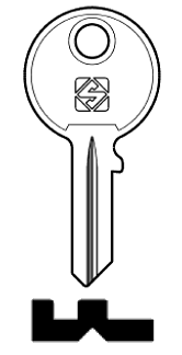 Afbeelding van Silca Cilindersleutel brass OMR1R