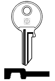 Afbeelding van Silca Cilindersleutel staal RGM1