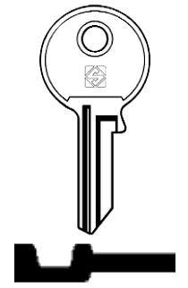 Afbeelding van Silca Cilindersleutel staal RGM1R