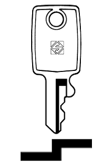 Afbeelding van Silca Cilindersleutel staal SA1