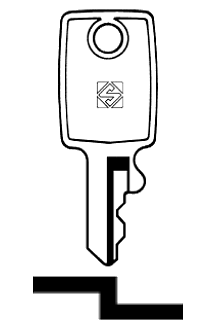 Afbeelding van Silca Cilindersleutel staal SA1R