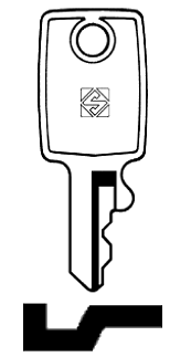 Afbeelding van Silca Cilindersleutel staal SA2