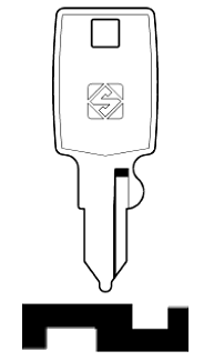 Afbeelding van Silca Cilindersleutel staal SA3R