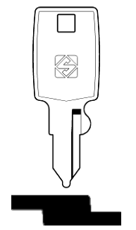 Afbeelding van Silca Cilindersleutel staal SA5R