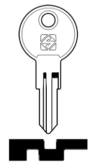 Afbeelding van Silca Cilindersleutel staal SSO1