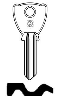 Afbeelding van Silca Cilindersleutel staal SN1