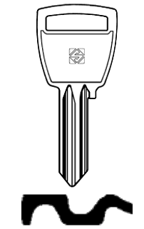 Afbeelding van Silca Cilindersleutel staal SN2