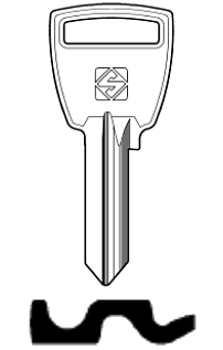 Afbeelding van Silca Cilindersleutel staal SN6R