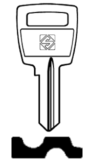 Afbeelding van Silca Cilindersleutel staal SI5R