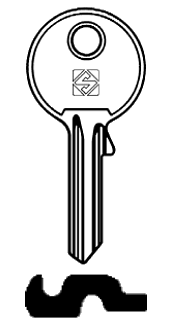 Afbeelding van Silca Cilindersleutel staal SV2