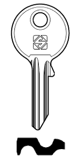 Afbeelding van Silca Cilindersleutel staal SV8