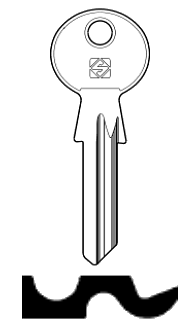 Afbeelding van Silca Cilindersleutel brass TR15