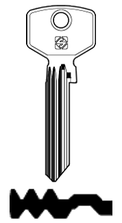 Afbeelding van Silca Cilindersleutel staal TR17R