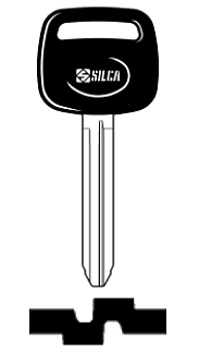 Afbeelding van Silca Autosleutel plastic kop staal TOY43P