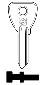 Afbeelding van Silca Cilindersleutel staal UC2