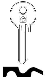 Afbeelding van Silca Cilindersleutel staal WA1