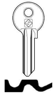 Afbeelding van Silca Cilindersleutel staal WA1R