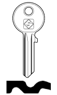 Afbeelding van Silca Cilindersleutel staal WA3