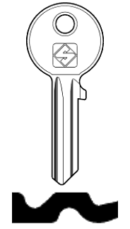 Afbeelding van Silca Cilindersleutel brass WA3R