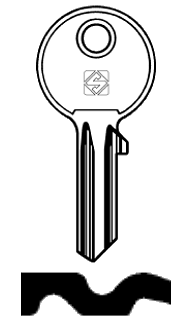 Afbeelding van Silca Cilindersleutel brass WA4