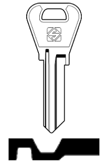 Afbeelding van Silca Cilindersleutel staal WEI1