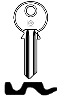Afbeelding van Silca Cilindersleutel staal YD1R