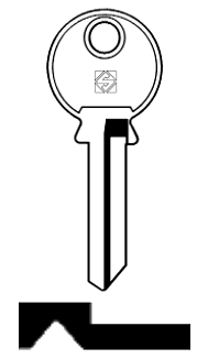 Afbeelding van Silca Cilindersleutel staal YT12R