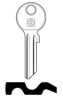 Afbeelding van Silca Cilindersleutel staal YT15X