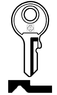 Afbeelding van Silca Cilindersleutel brass YT5R