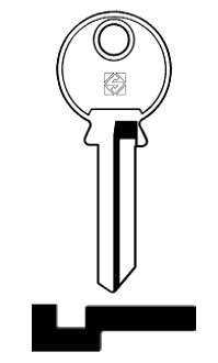 Afbeelding van Silca Cilindersleutel staal YT6