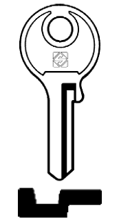 Afbeelding van Silca Cilindersleutel staal YT9