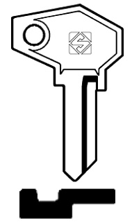 Afbeelding van Silca Cilindersleutel staal ZD6