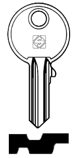 Afbeelding van Silca Cilindersleutel staal RO38