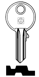 Afbeelding van Silca Cilindersleutel staal RO38R