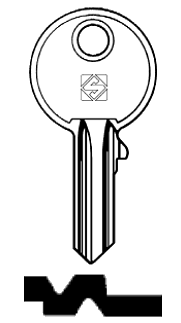 Afbeelding van Silca Cilindersleutel staal RO42R