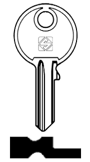 Afbeelding van Silca Cilindersleutel staal RO44R