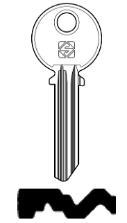 Afbeelding van Silca Cilindersleutel staal RO47