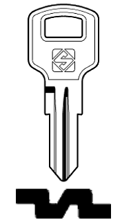 Afbeelding van Silca Cilindersleutel staal RO53R