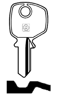 Afbeelding van Silca Cilindersleutel staal FH1