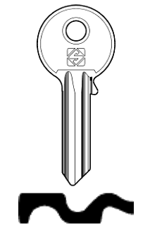 Afbeelding van Silca Cilindersleutel staal FH13