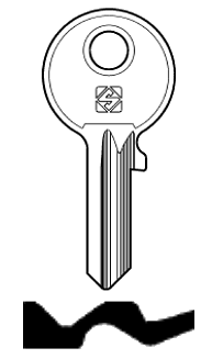 Afbeelding van Silca Cilindersleutel staal FH19R