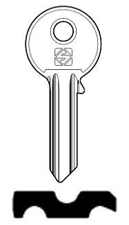 Afbeelding van Silca Cilindersleutel staal FH18