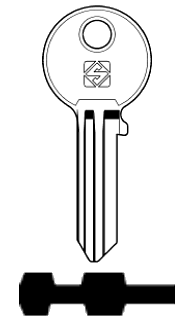 Afbeelding van Silca Cilindersleutel staal FH11