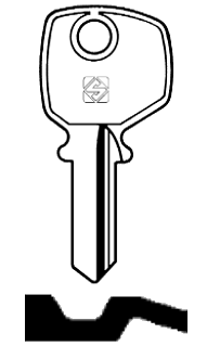 Afbeelding van Silca Cilindersleutel staal FH2