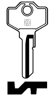 Afbeelding van Silca Cilindersleutel staal GS4