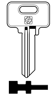 Afbeelding van Silca Cilindersleutel staal MC13